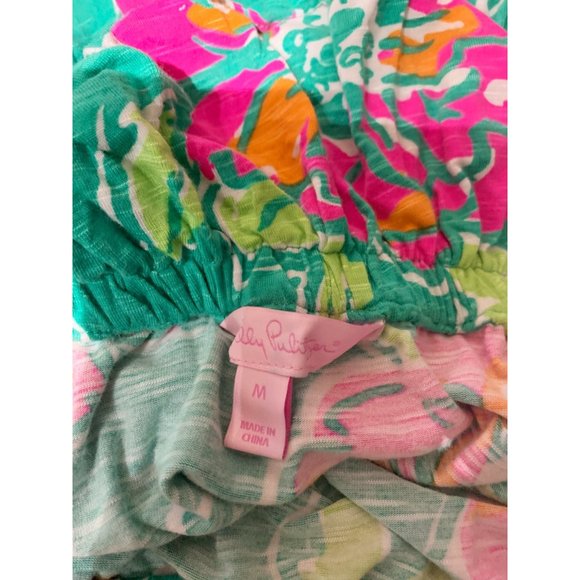 Lilly Pulitzer Floral Maxi Dress - Turquoise and Pink - Picture 6 of 6